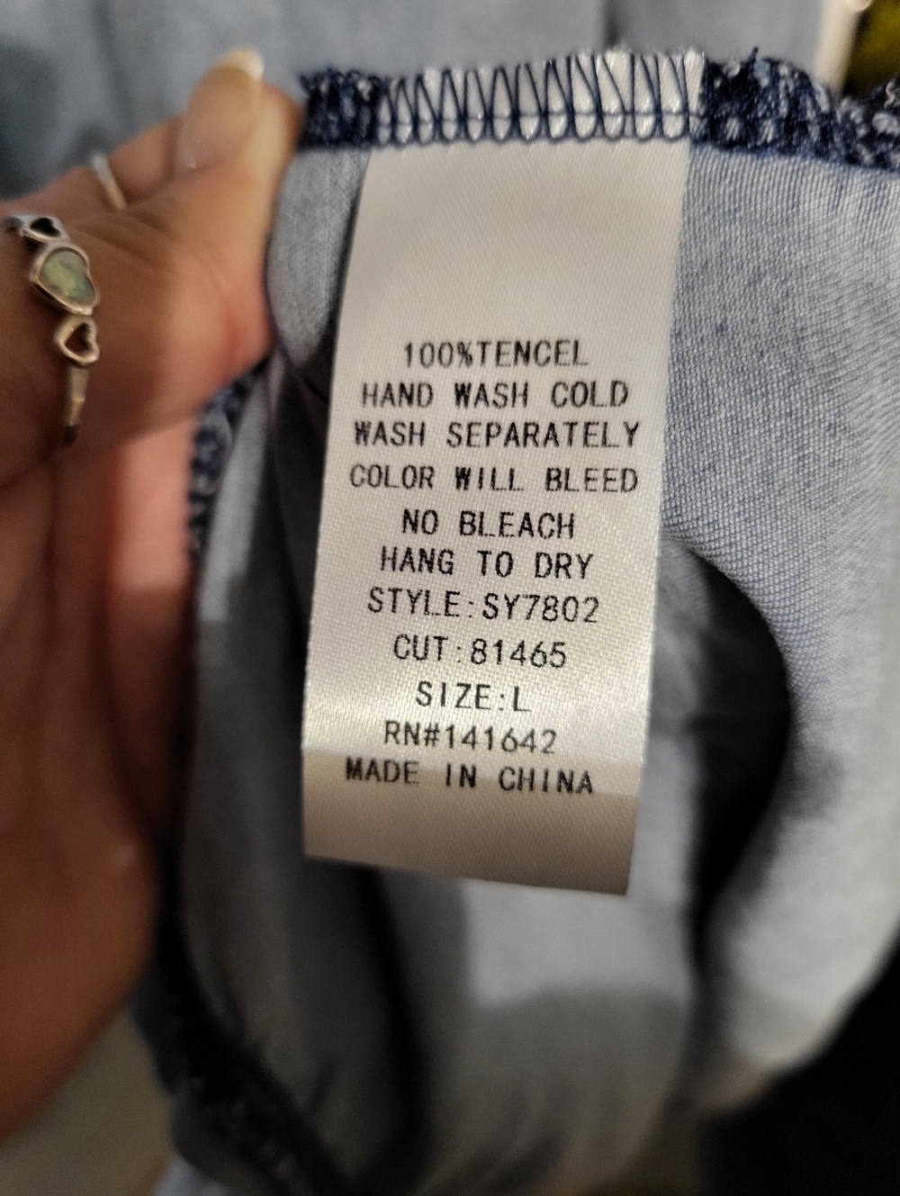 NWOT SHE + SKY TENCEL MINI DRESS SZ L - Picture 6 of 7